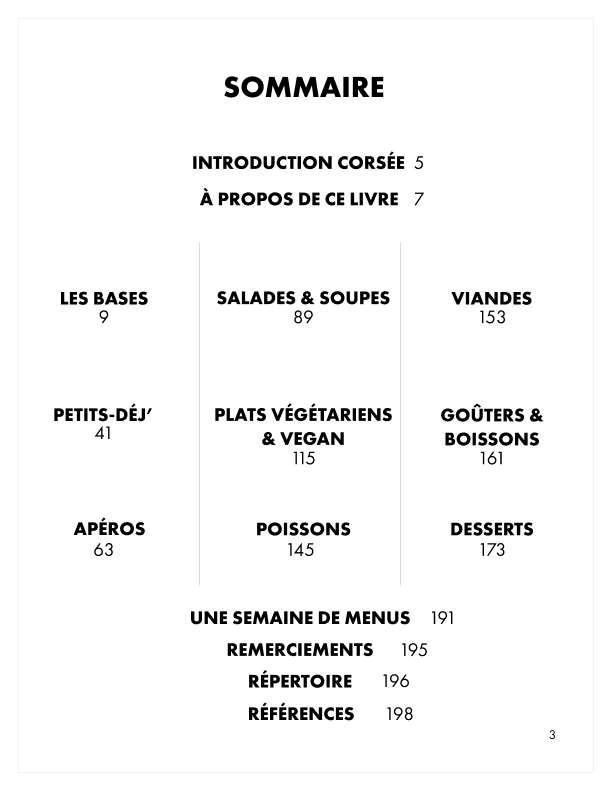 Les recettes pour ne pas mourir